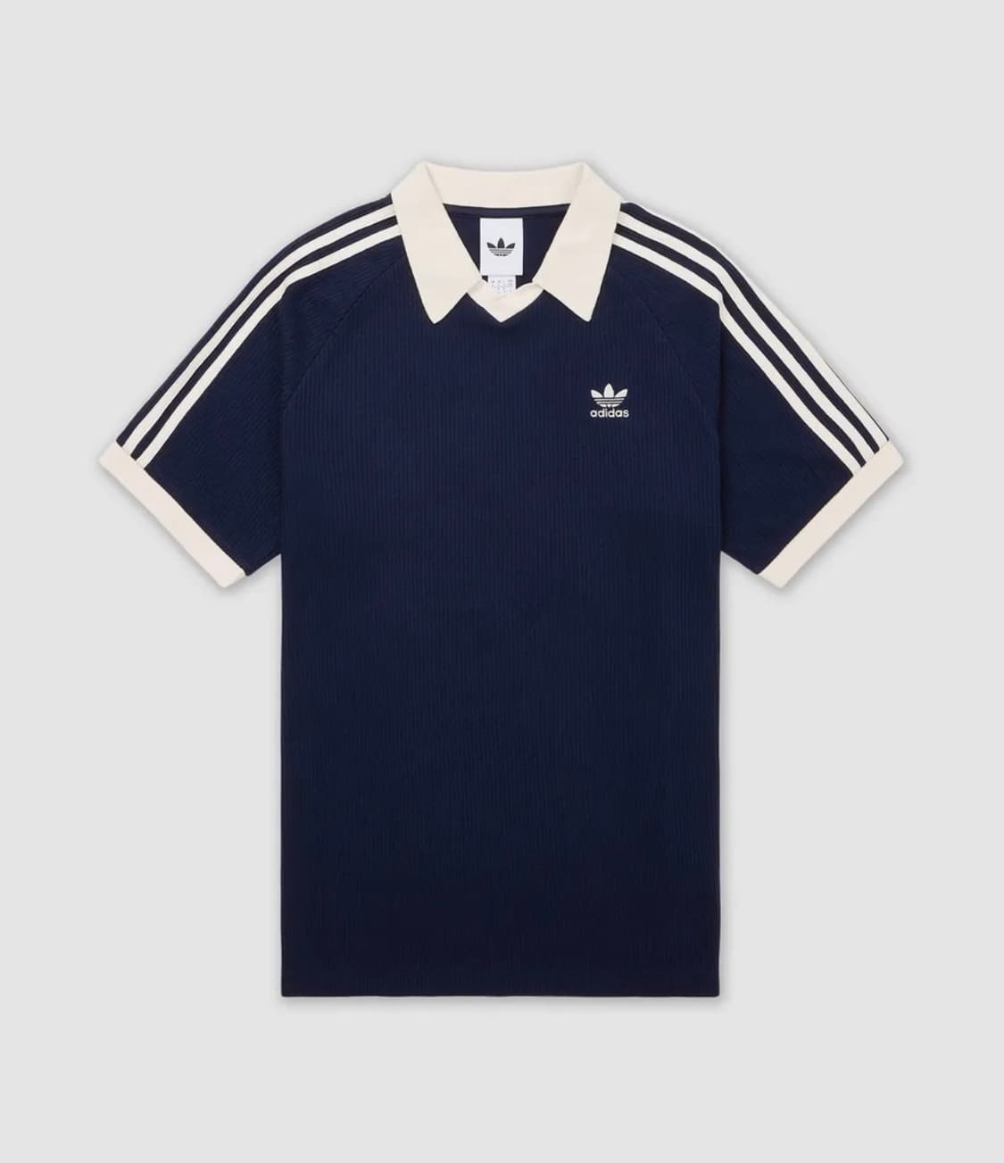 L) 아디다스 와플 반팔 폴로 셔츠 - 블랙, 네이비, 브라운 상품이미지2