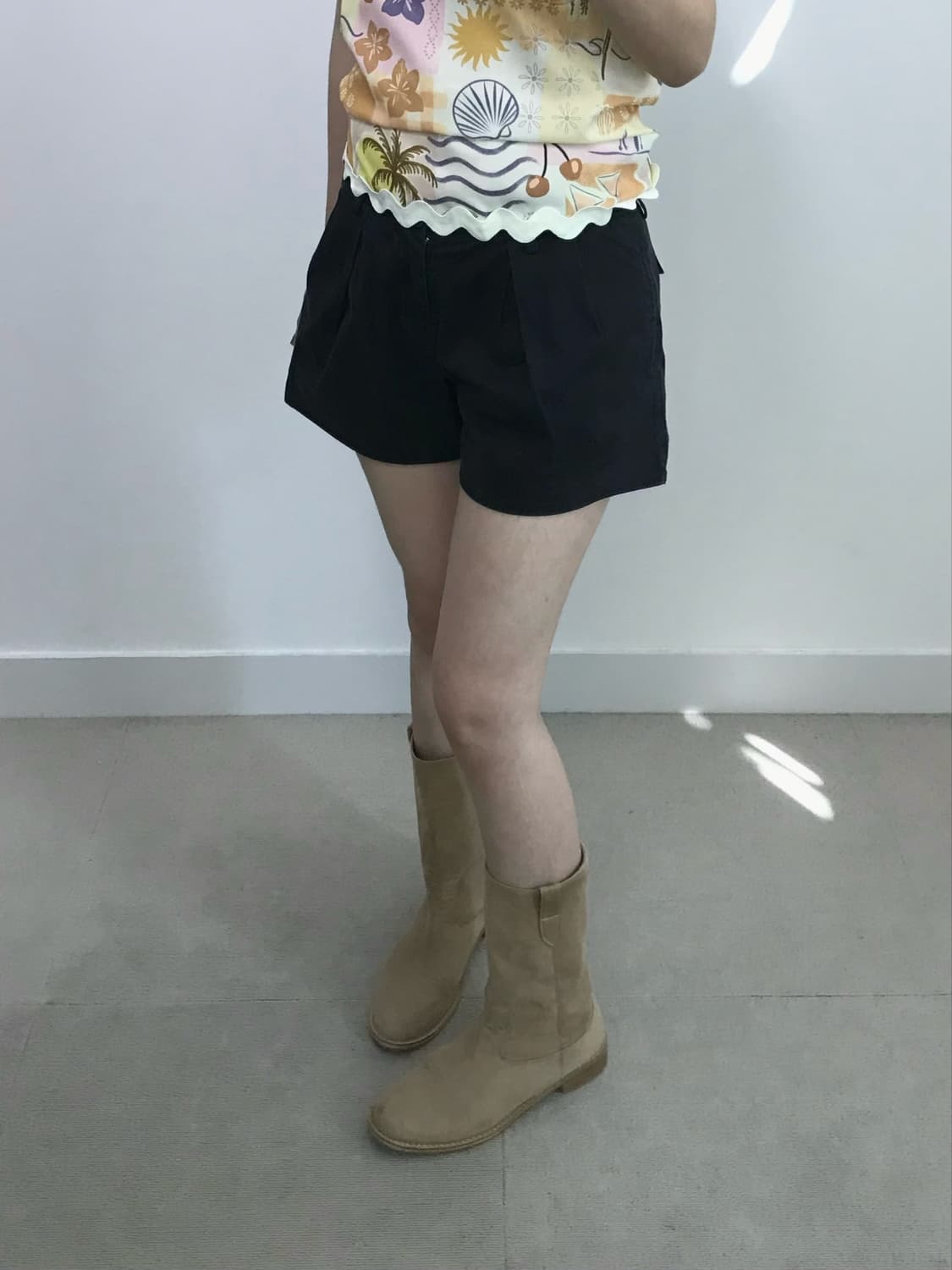 빈티지 핀턱 숏팬츠 상품이미지2