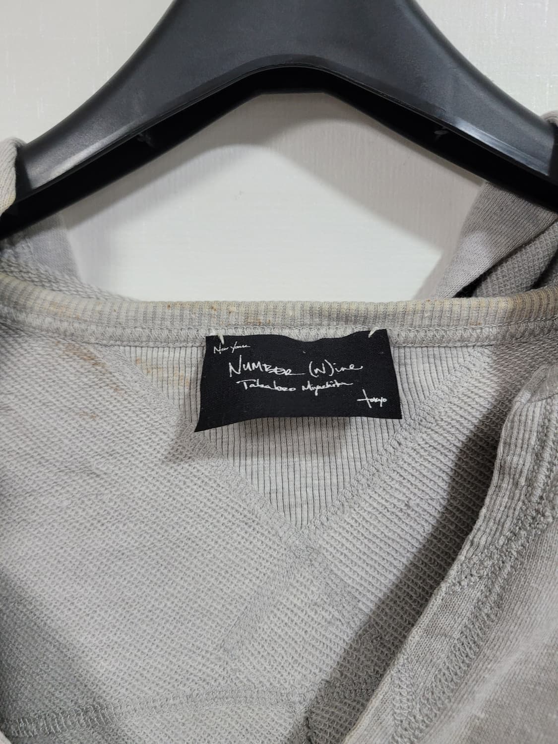 Number nine 09ss 레이스업 후디 베스트 상품이미지3