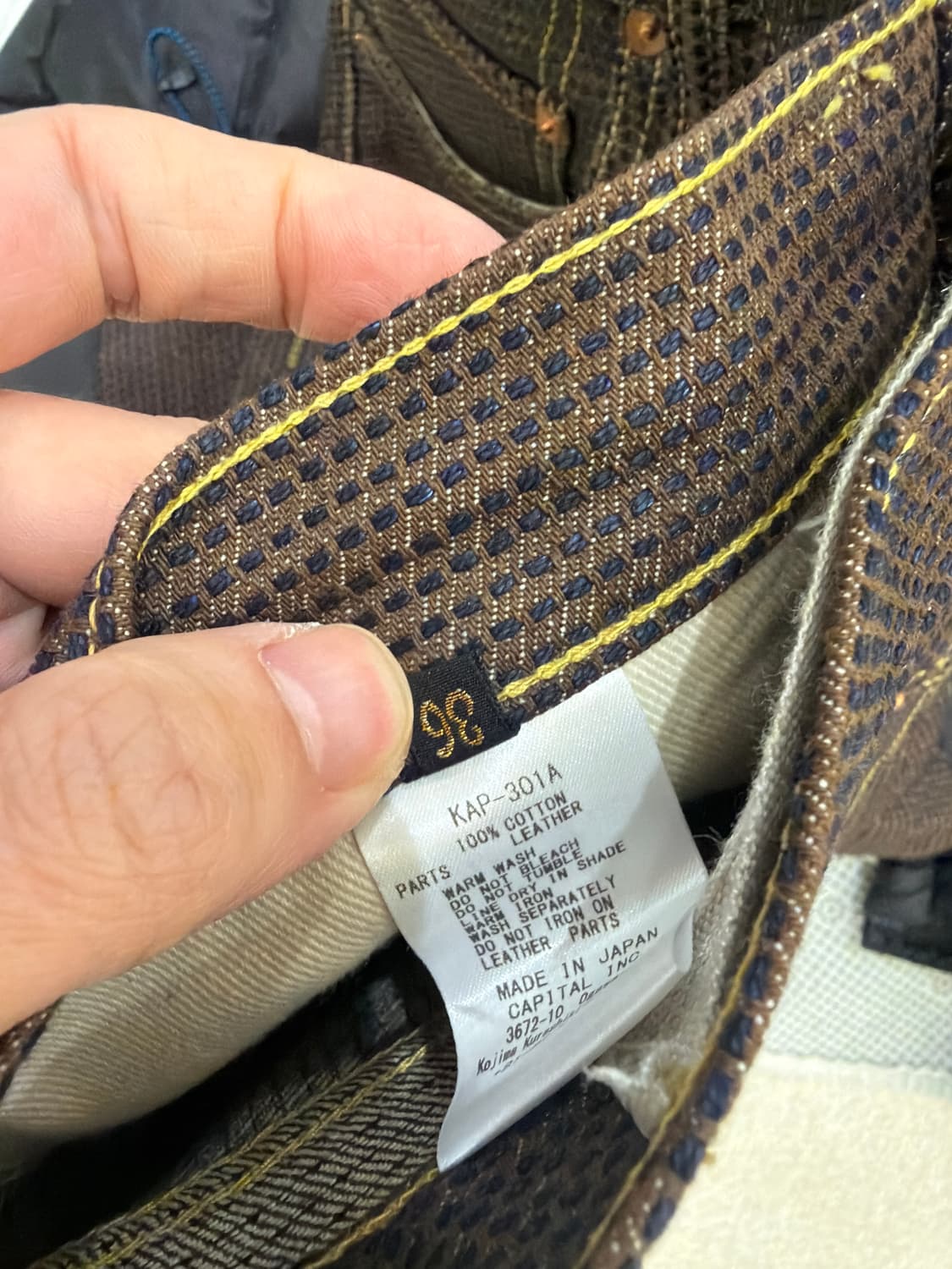 캐피탈 센츄리 데님 5P 몽키 시스코 N5S 퍼시몬 인디고 상품이미지5