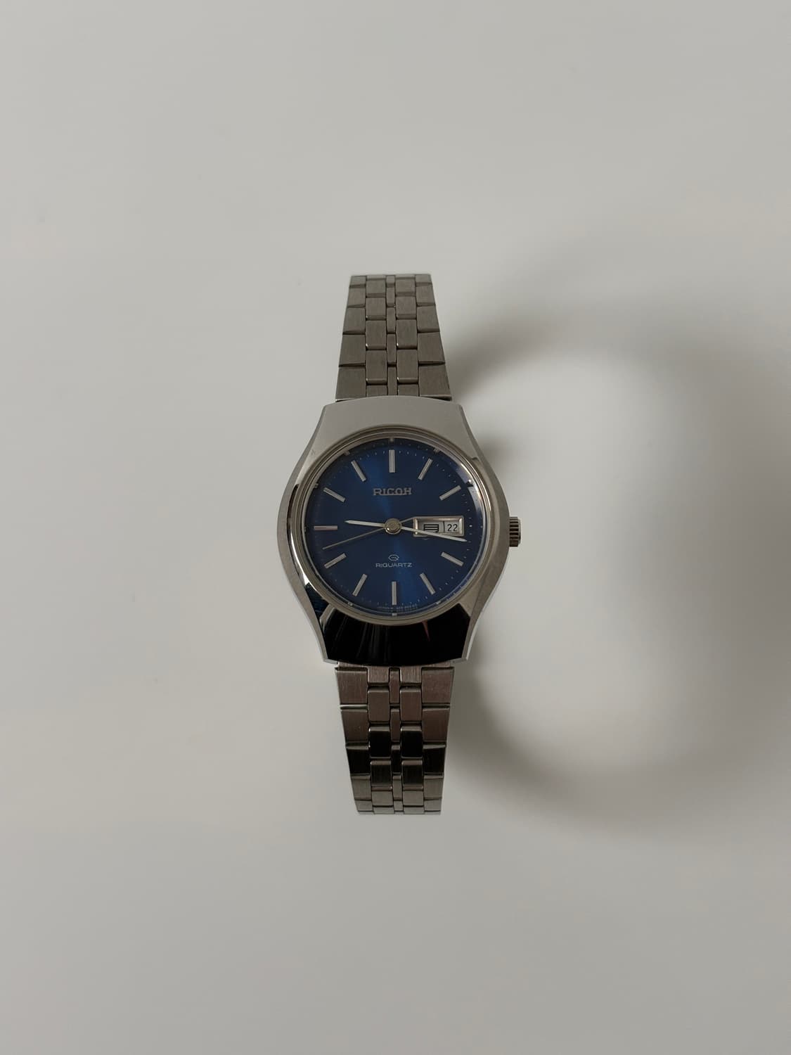 1980s Blue Dial Silver Ladies Riquartz 상품이미지1