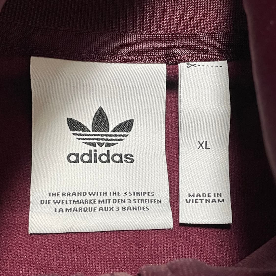 [XL] 아디다스 베켄바우어 버건디 져지 상품이미지2