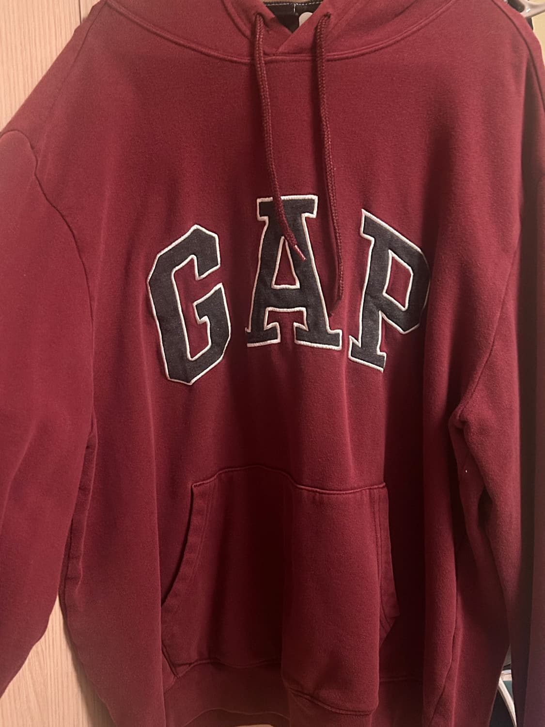 Gap 기모 후드티 버건디 상품이미지2