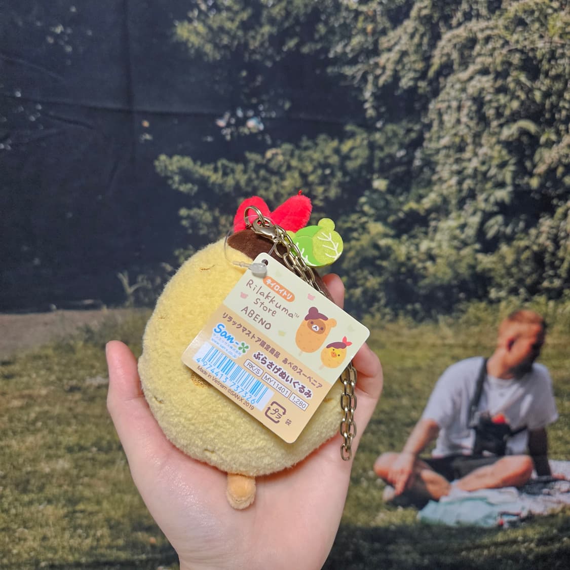 레어)산엑스 리락쿠마 고로케 키이로이토리 키링 상품이미지2