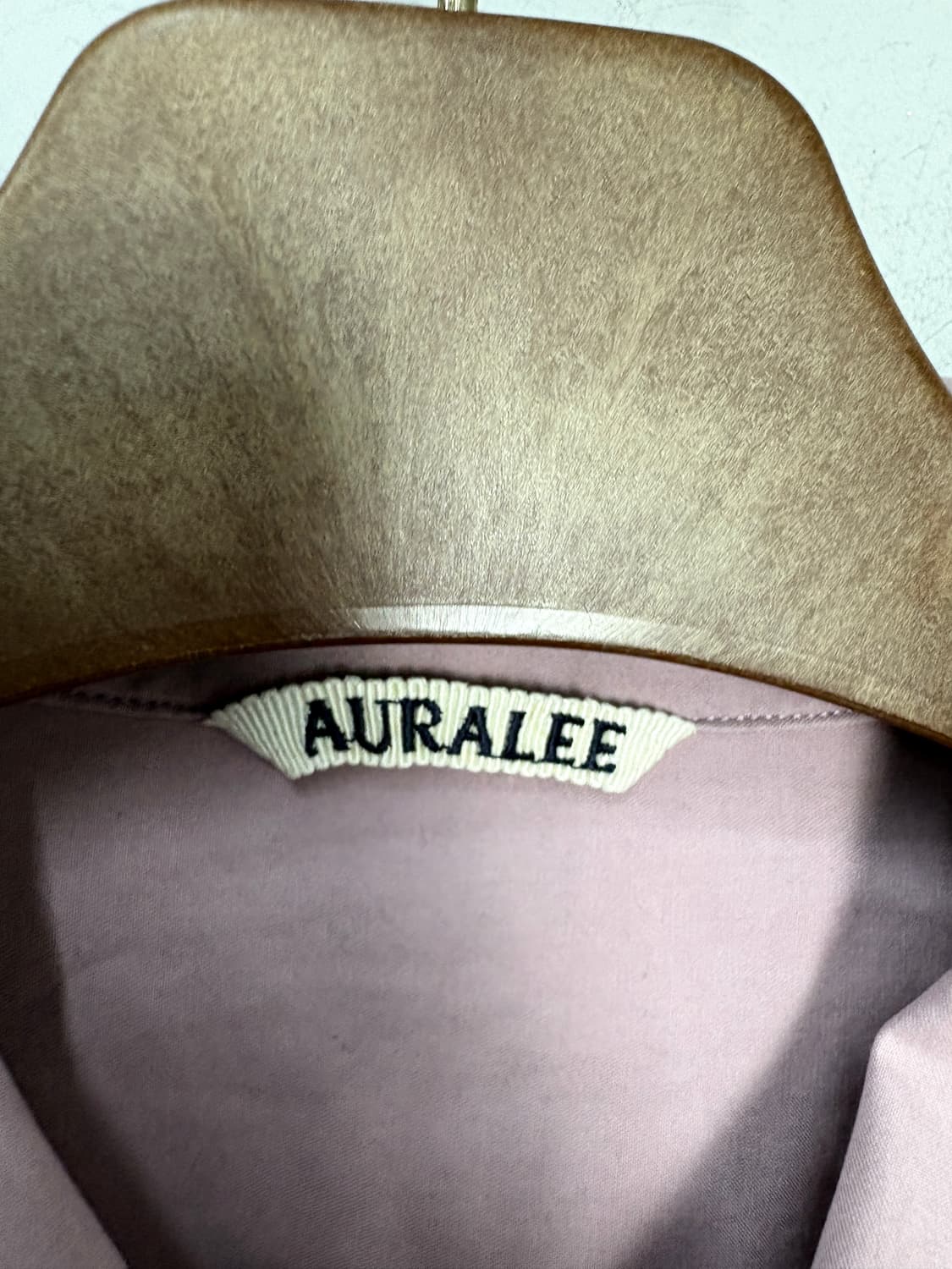 오라리 워시드 핀스트윌 빅셔츠 라이트핑크 A3642 상품이미지6