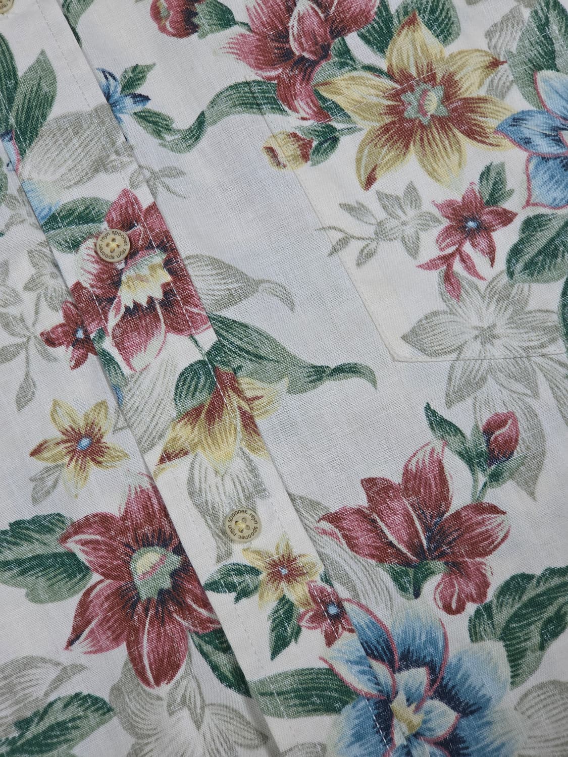 [레인스푸너] 보타니컬 플로럴 하와이안 반팔 셔츠 | S00405 상품이미지5