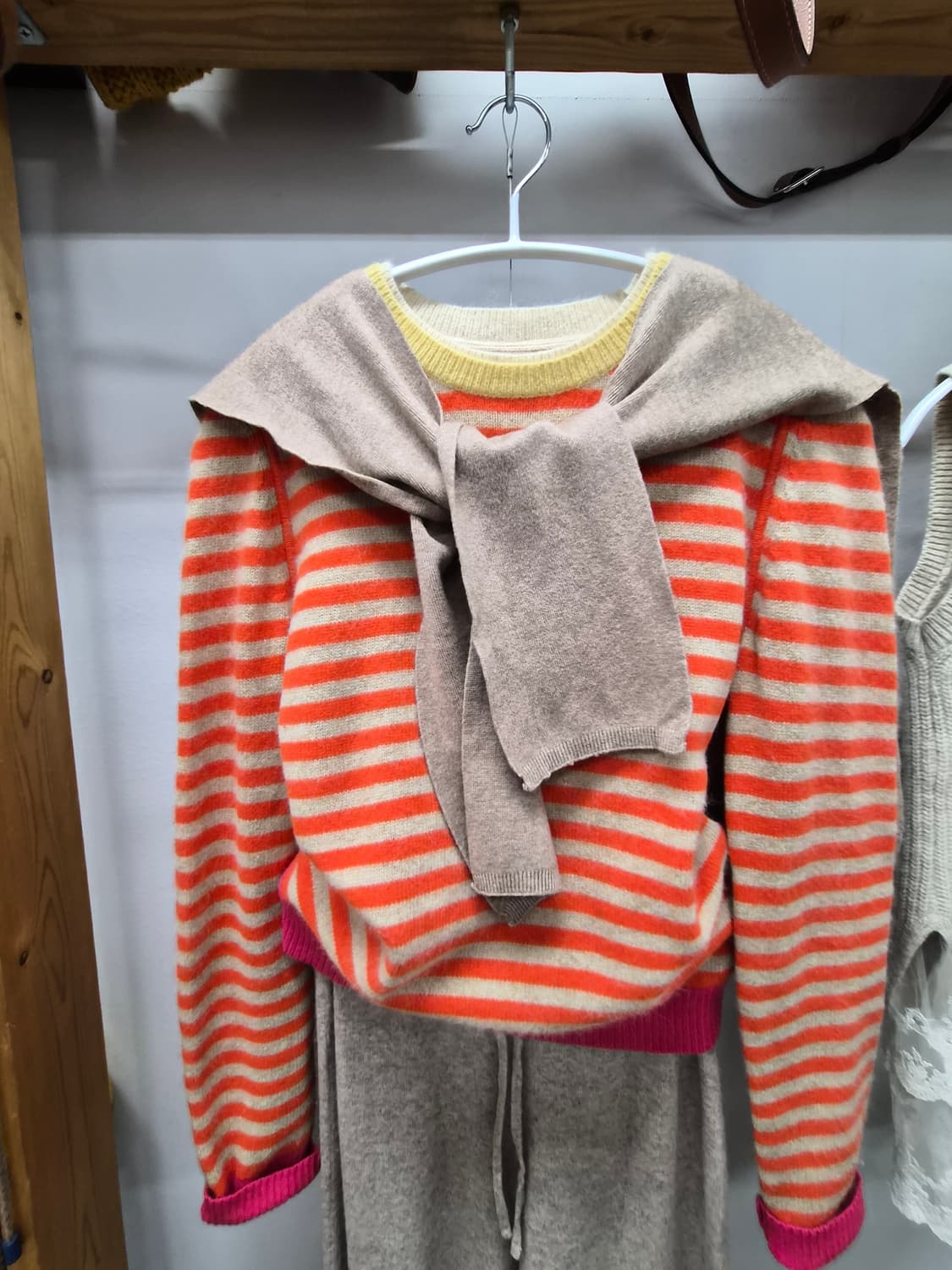 후드숄 니트 상품이미지2