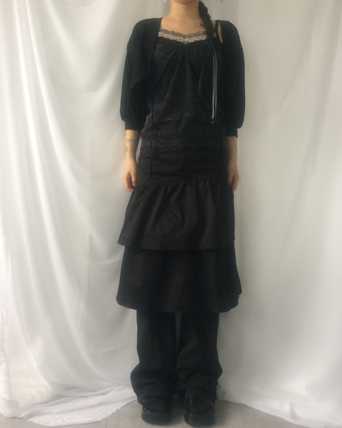 Lace point velvet sleeveless 상품이미지6