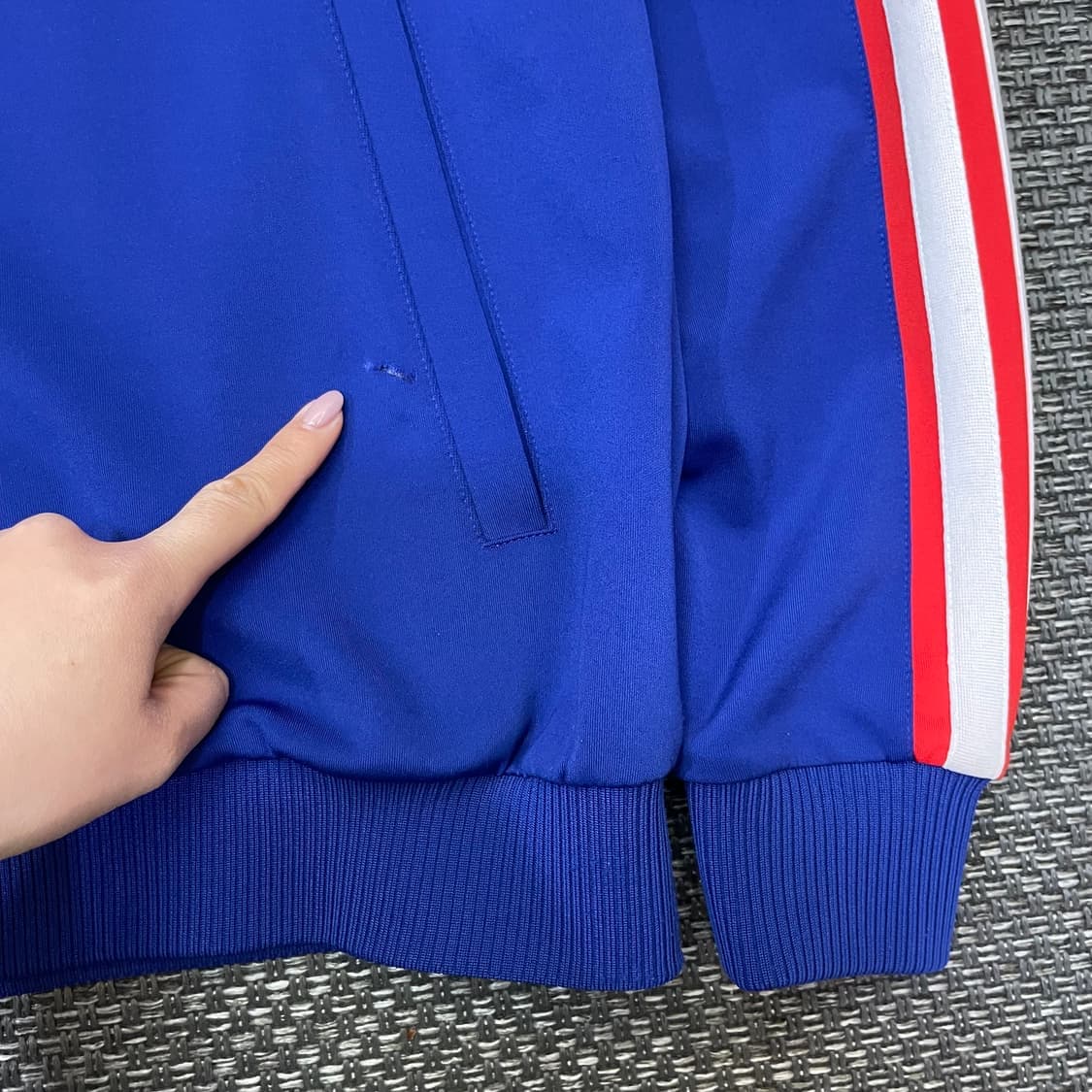 르꼬끄 블루 로고포인트 져지 트랙탑 95 상품이미지5