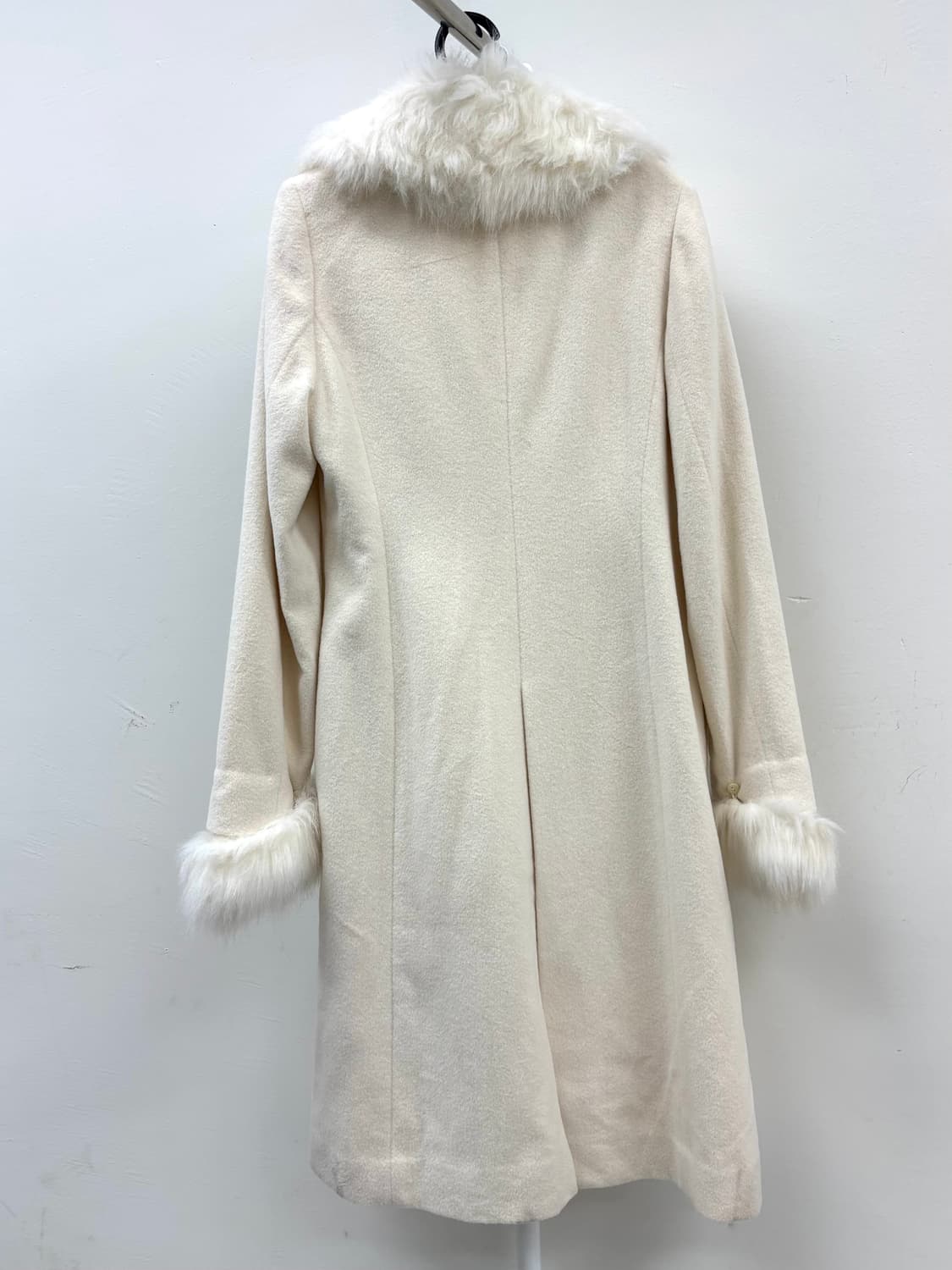 빈티지 화이트 울 코트 상품이미지7