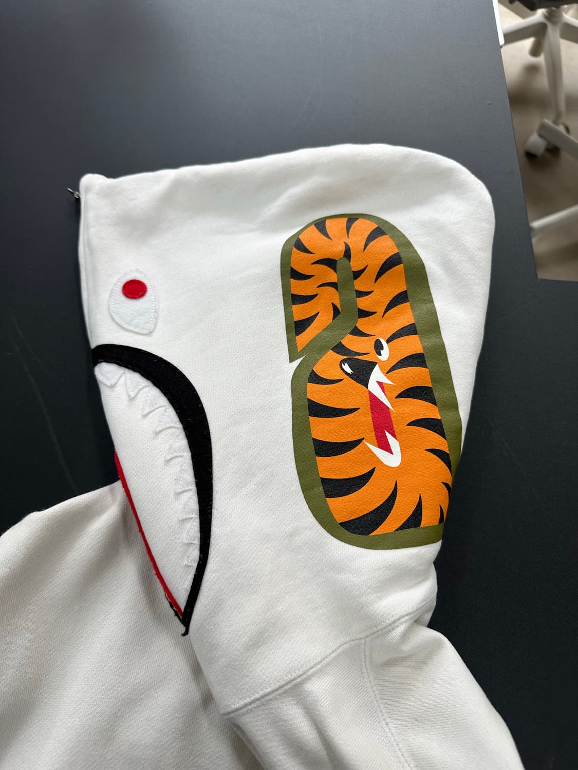 베이프 화이트 퍼스트카모 풀 후드집업 상품이미지6