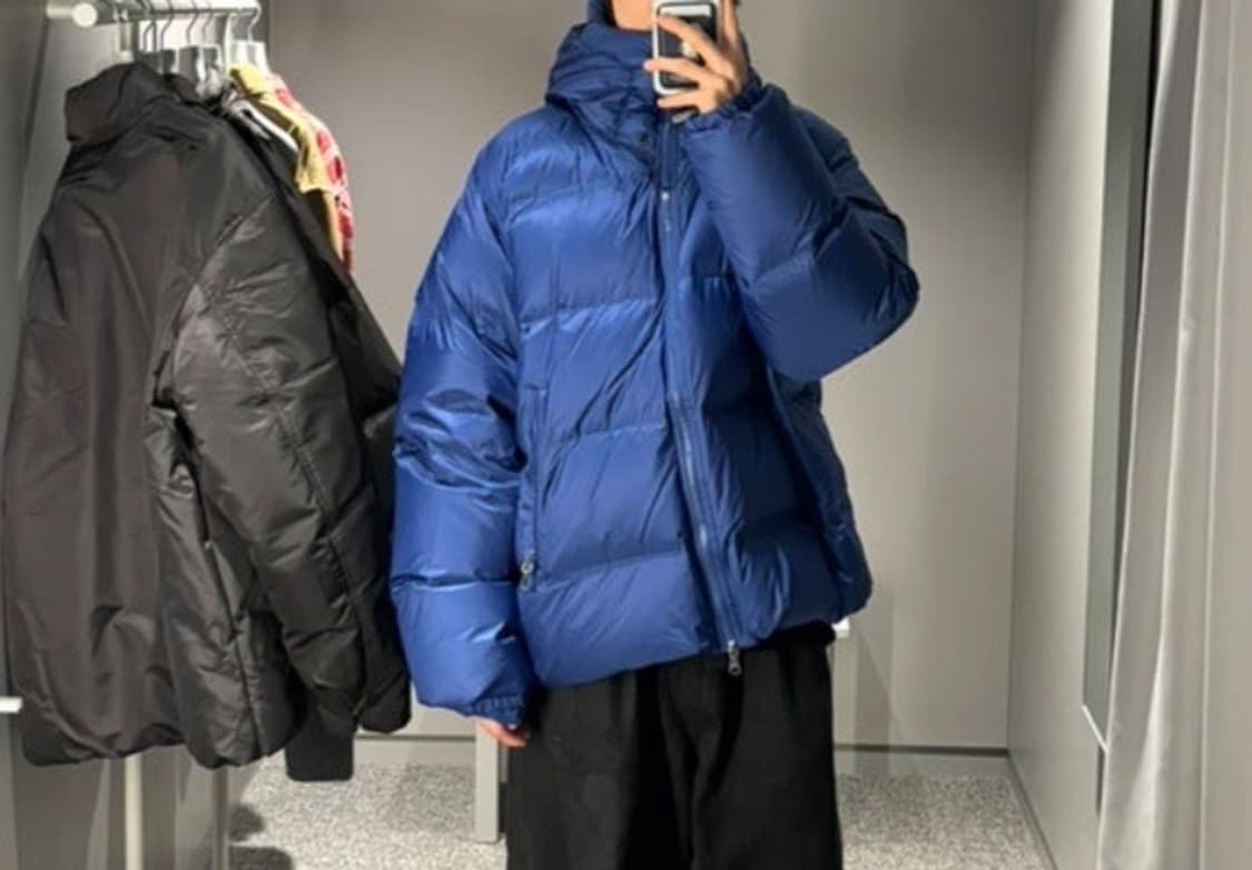 정가 40만) ARKET 아르켓 스포티 다운푸퍼 블루 cos 코스 상품이미지1