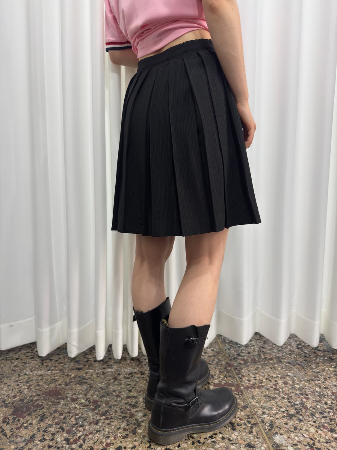 elle stripe pleats skirt 상품이미지5