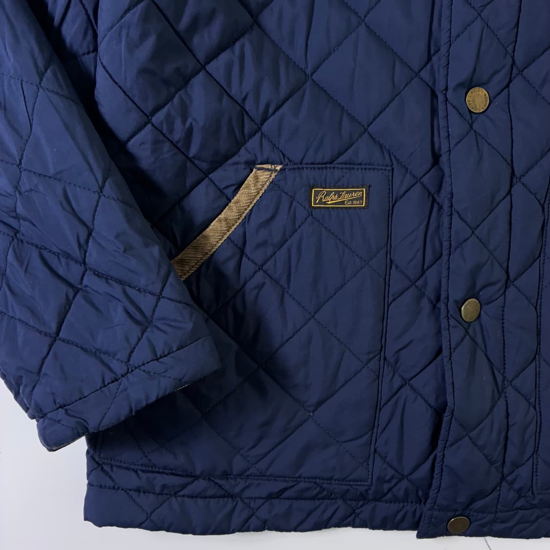 Polo  폴로 랄프로렌 자수 코듀로이카라 퀼팅 자켓   상품이미지4