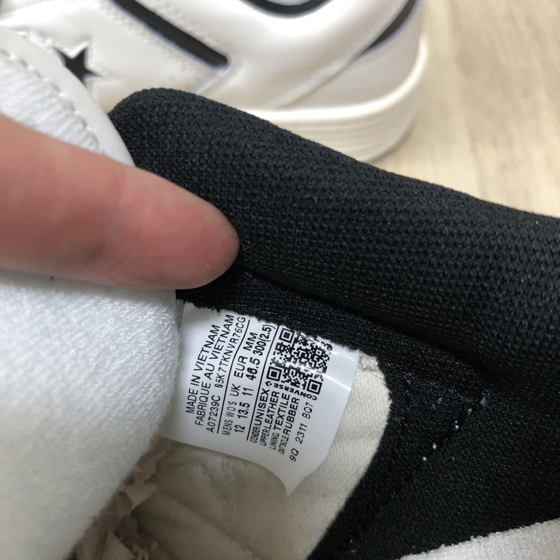 (300) 새상품 컨버스 CONVERSE 웨폰 빈티지 화이트 로우 상품이미지5