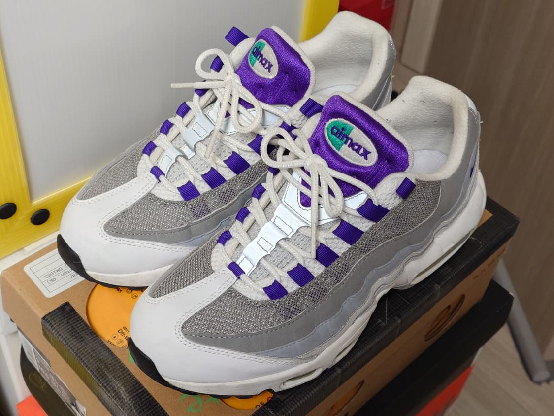 [270] 나이키 에어맥스95 OG 보라메쉬 미품 상품이미지1