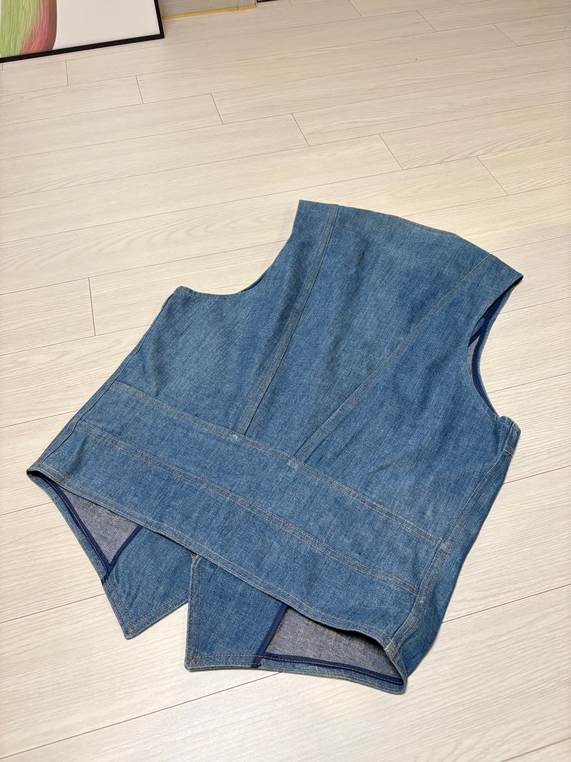 빈티지 웨스턴 데님 베스트 (100-105) 상품이미지2