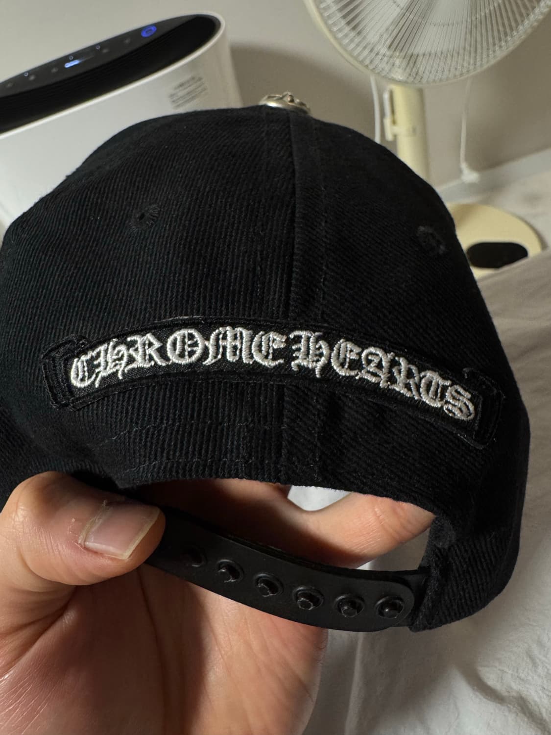 크롬하츠 홀스슈 데님 베이스볼햇 블랙 상품이미지3