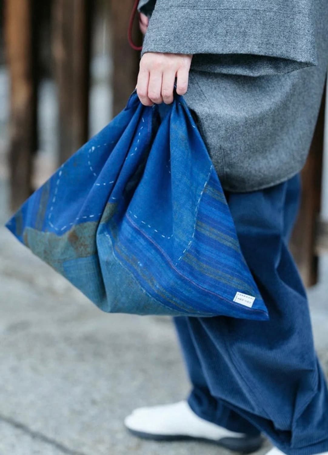 소우소우(sousou) 가죽끈 + 면 가방 세트 - [비닐백 포함] 상품이미지7