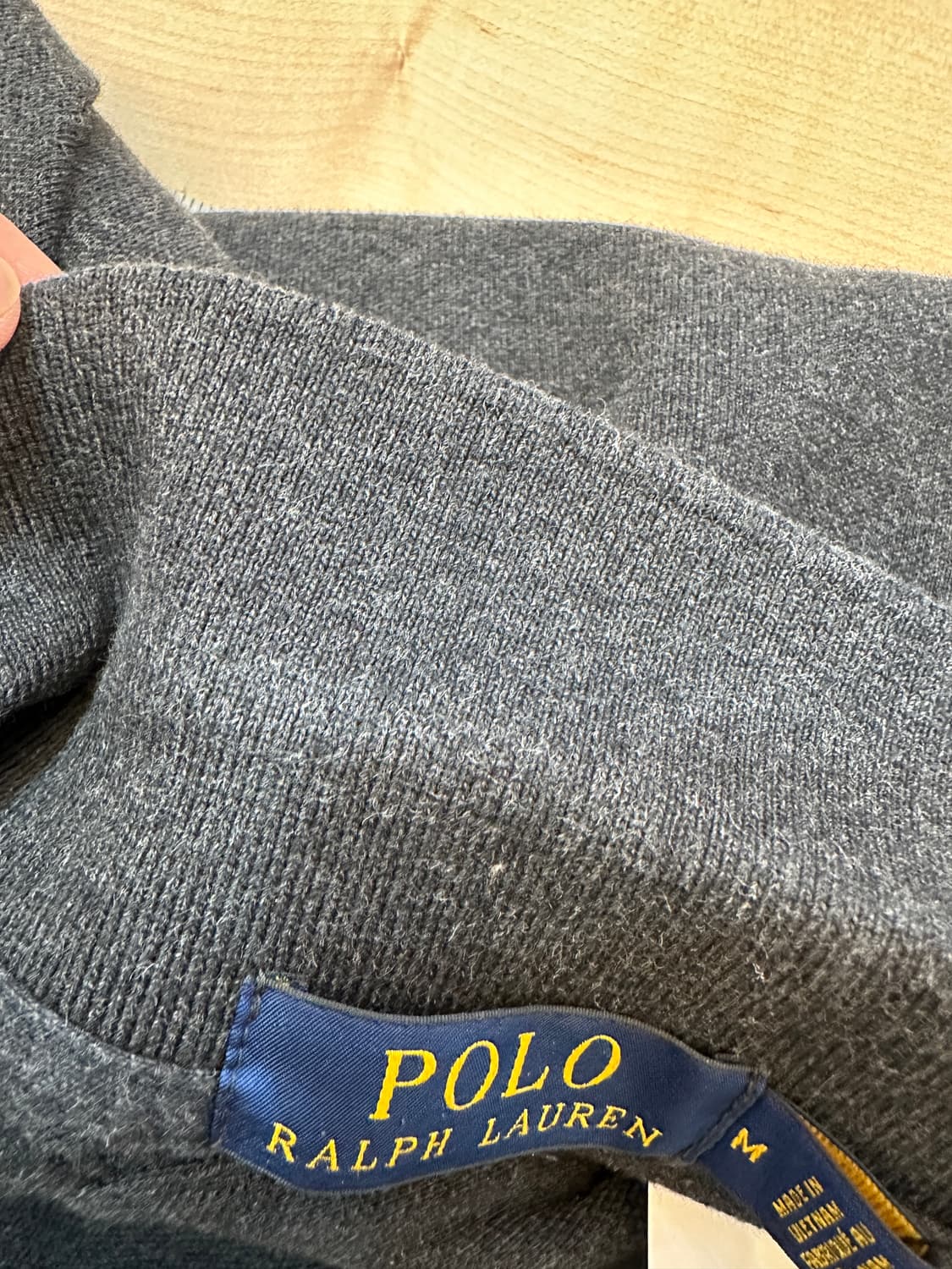 M) 폴로 랄프 로렌 챠콜 긴팔 티셔츠 상품이미지5