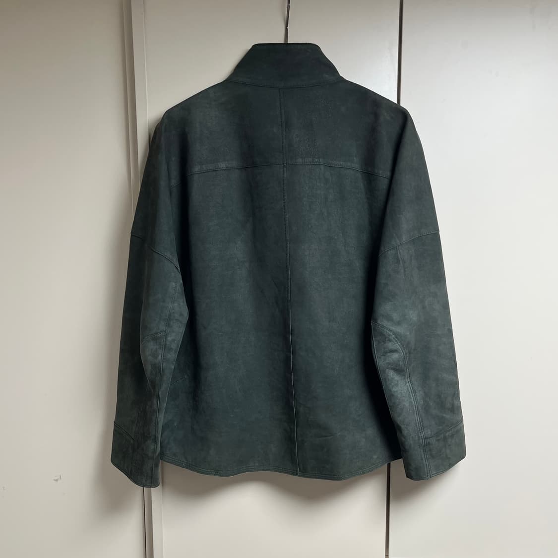 빈티지 비대칭 하이넥 램스킨 펜싱자켓 상품이미지4