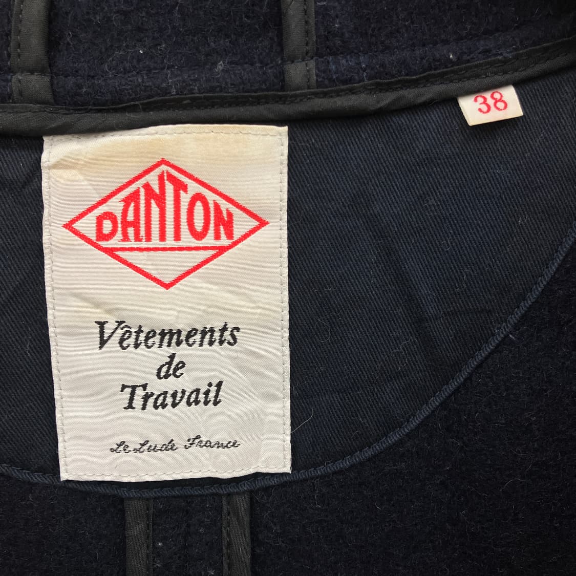 단톤 네이비 후드 더플 코트 36 상품이미지3