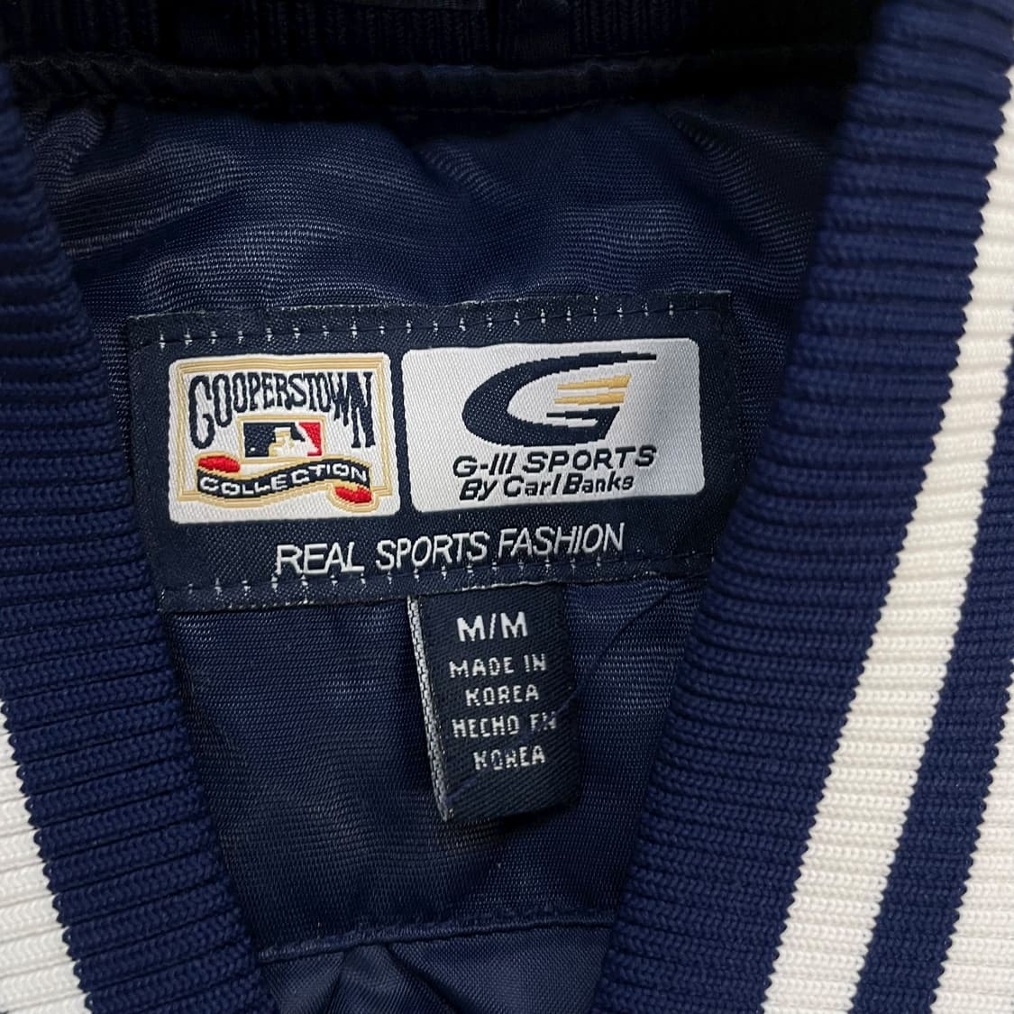쿠퍼스타운 양키즈 베이스볼 점퍼 자켓 네이비 상품이미지3
