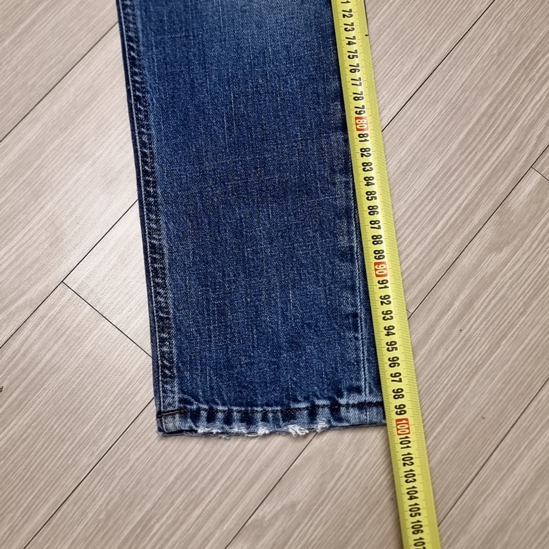 이태리제 돈더풀러 데미지 워싱 패치 청바지(30) 상품이미지3