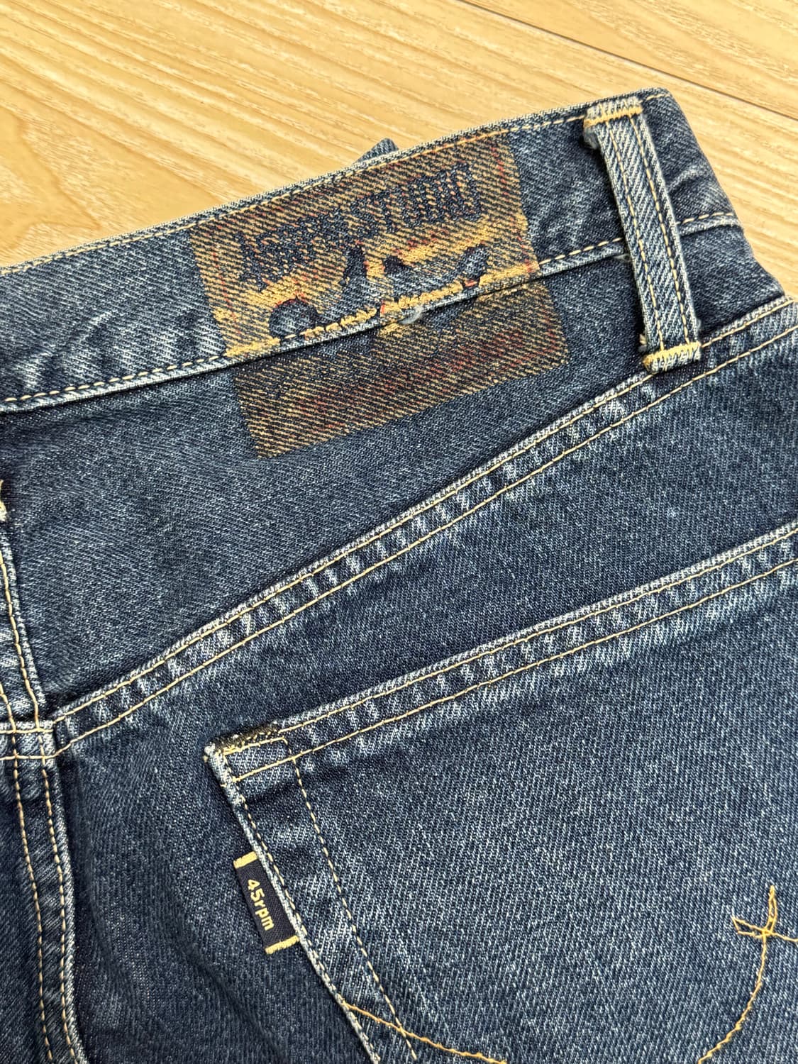 45rpm 닭 패치 빈티지 모델 데님팬츠 상품이미지1