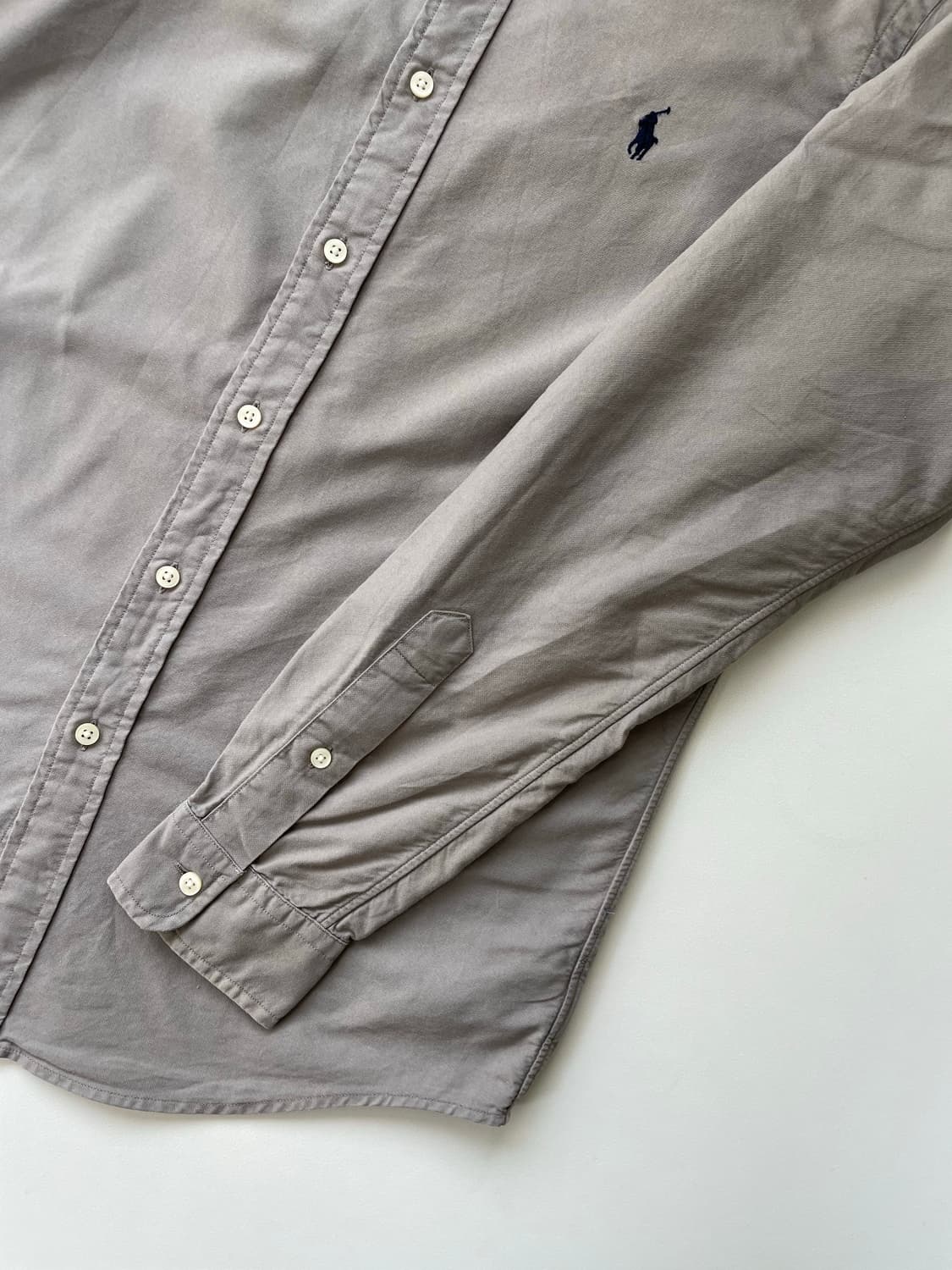 [S] 폴로 랄프로렌 가먼트다이 자수로고 옥스포드 셔츠 QR인증 상품이미지6