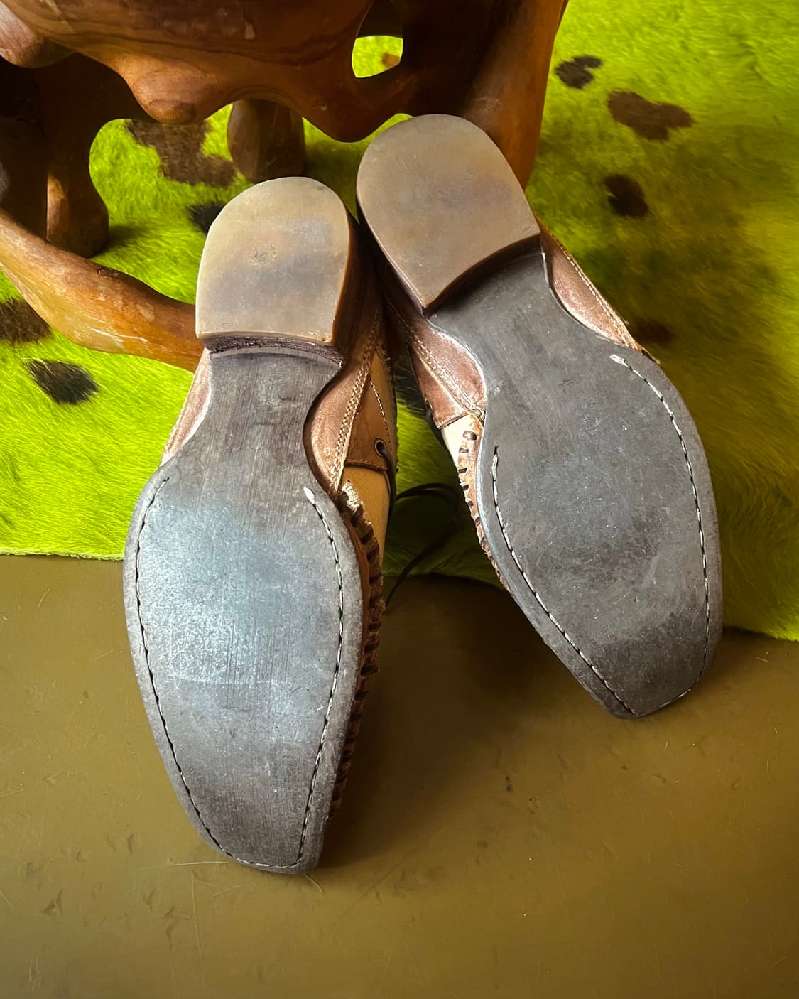 Whoop de doo Upturned-Toe Leather Shoes 상품이미지9
