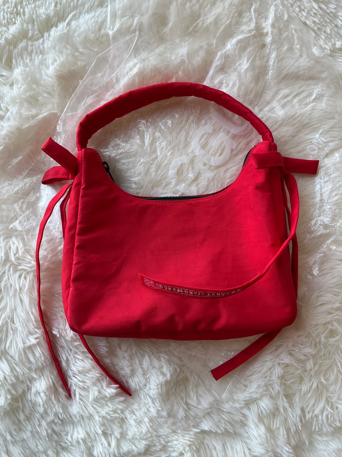 (새상품) Sandy Liang X Baggu 샌디리앙 바쿠 보우 미니백 상품이미지1