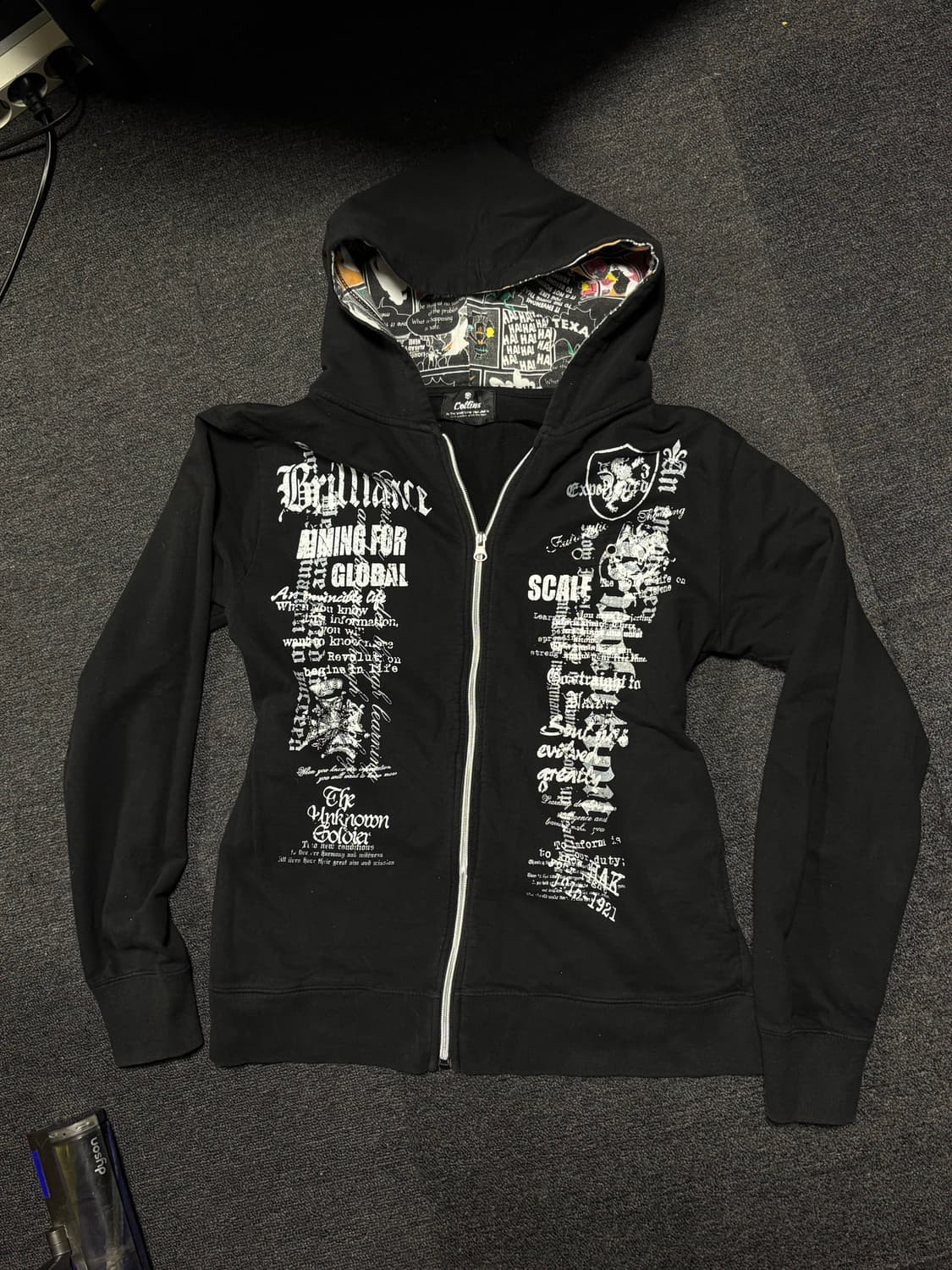 Y2K Rock-Punk hoodie zip-up 상품이미지1