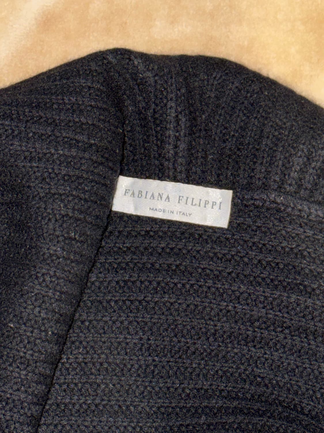 Fabiana Filippi 블랙 숄 가디건 S 상품이미지4