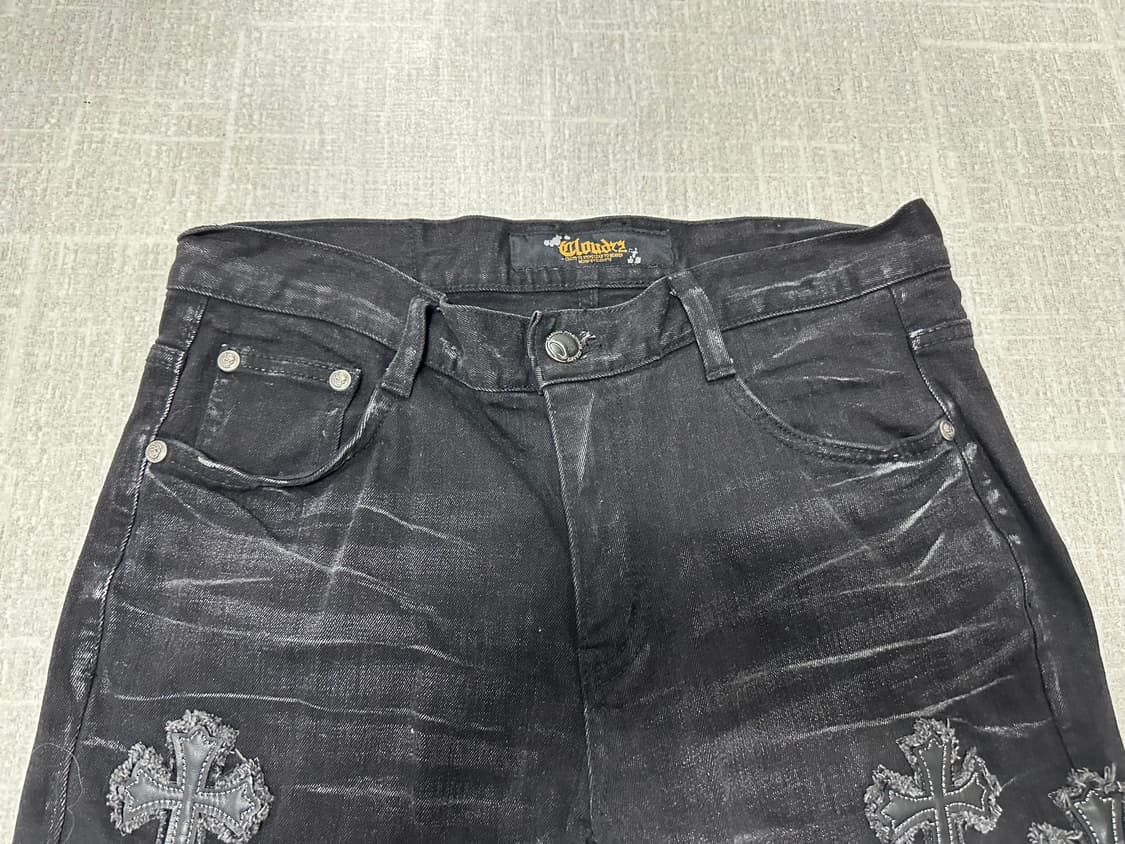 Cloud72 해골 십자 팬츠 34 상품이미지7