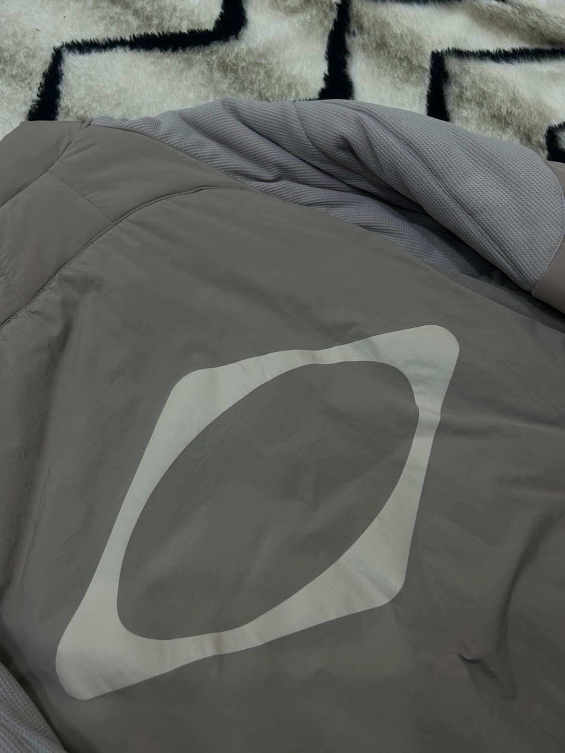 [M]미스치프 롬버스 패딩 자켓/베이지 상품이미지1