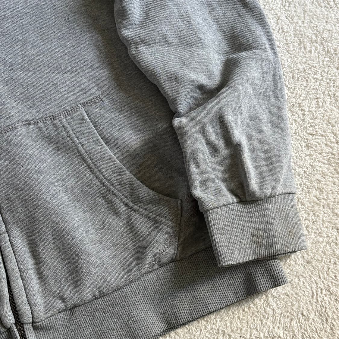 LA 다저스 그레이 블루포인트 스몰로고 후드집업 상품이미지5