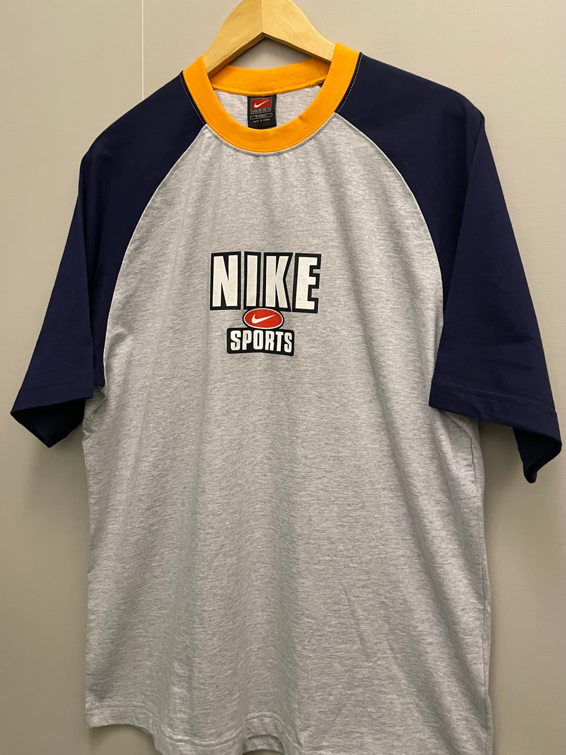 (L~XL)00s 나이키 스포츠 레글런 빈티지 반팔티셔츠 상품이미지3