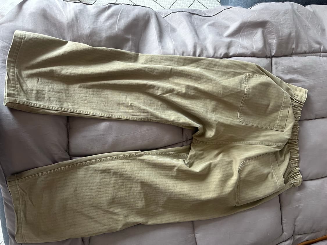 캐피탈 설퍼라이즈드 헤링본 이지 베이커 팬츠 스터드 리메이크 카키 상품이미지7