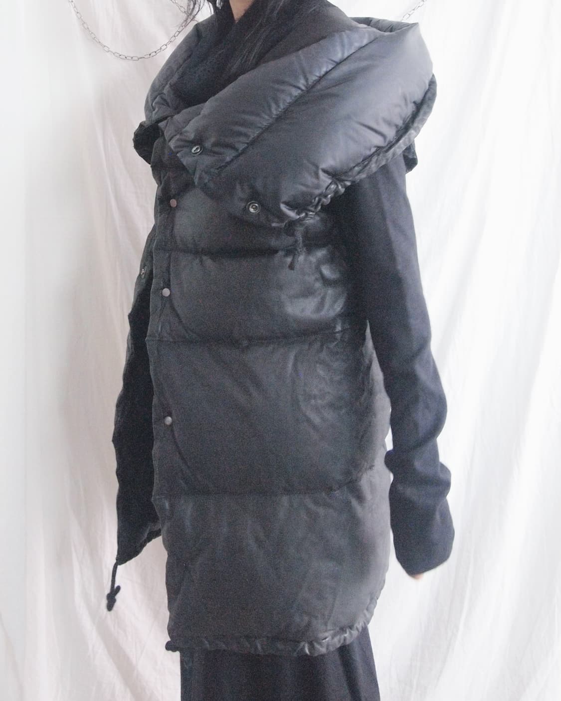 rare* 아이작 셀람 하이넥 스트럭쳐 디어스킨 패딩 베스트 상품이미지5