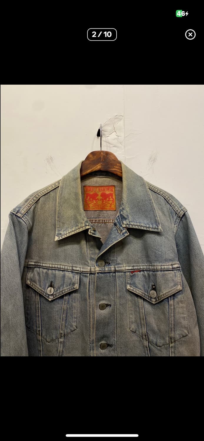 셀비지 데님 트러커 자켓 상품이미지2