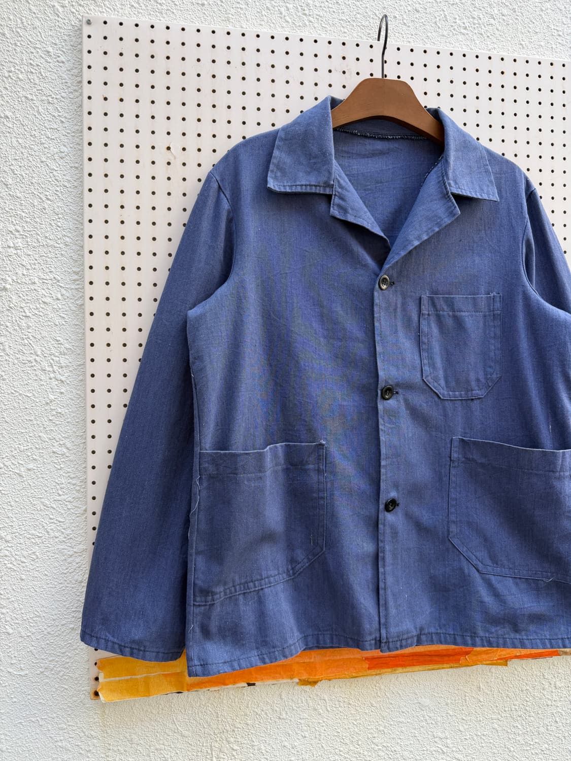 1980s LIGHTWEIGHT CHAMBRAY 샴브레이 프렌치워크자켓 상품이미지3