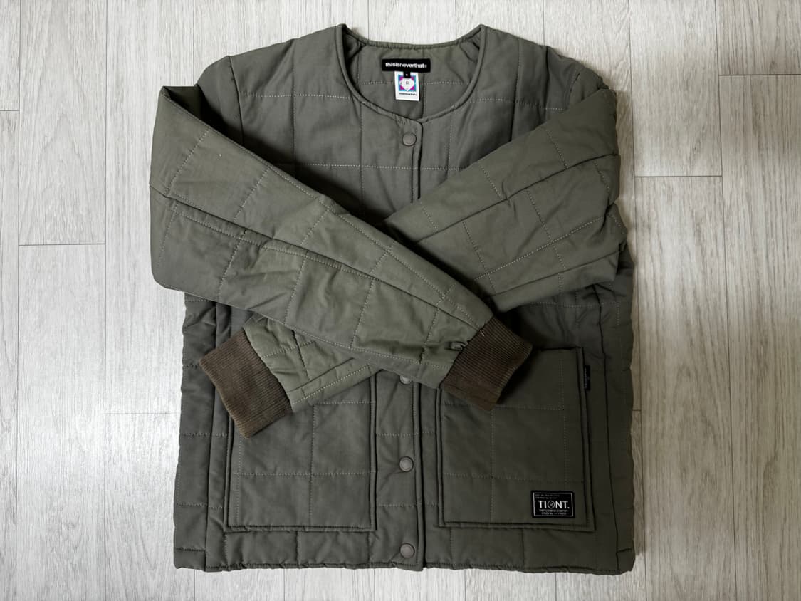 디스이즈네버댓 여성 TINT 퀼팅 자켓 카키 상품이미지2