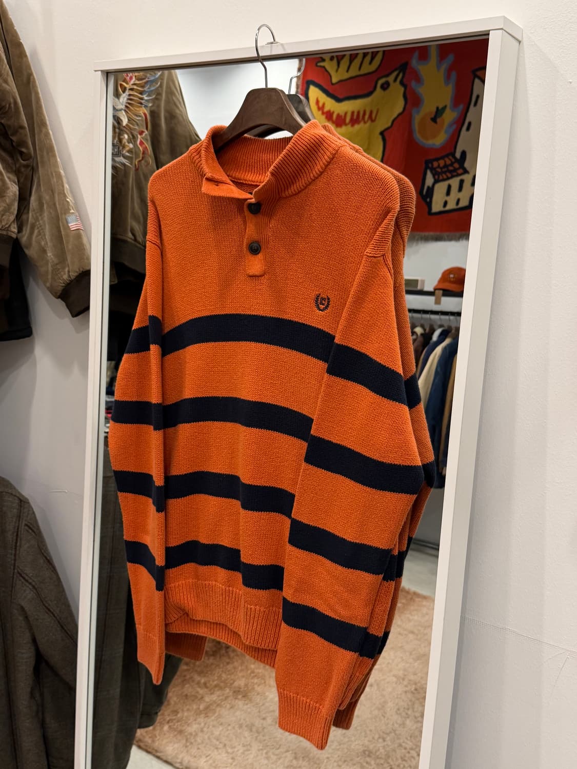 00s Chaps ralph lauren 챕스 랄프로렌 하프넥 버튼 니트 상품이미지1