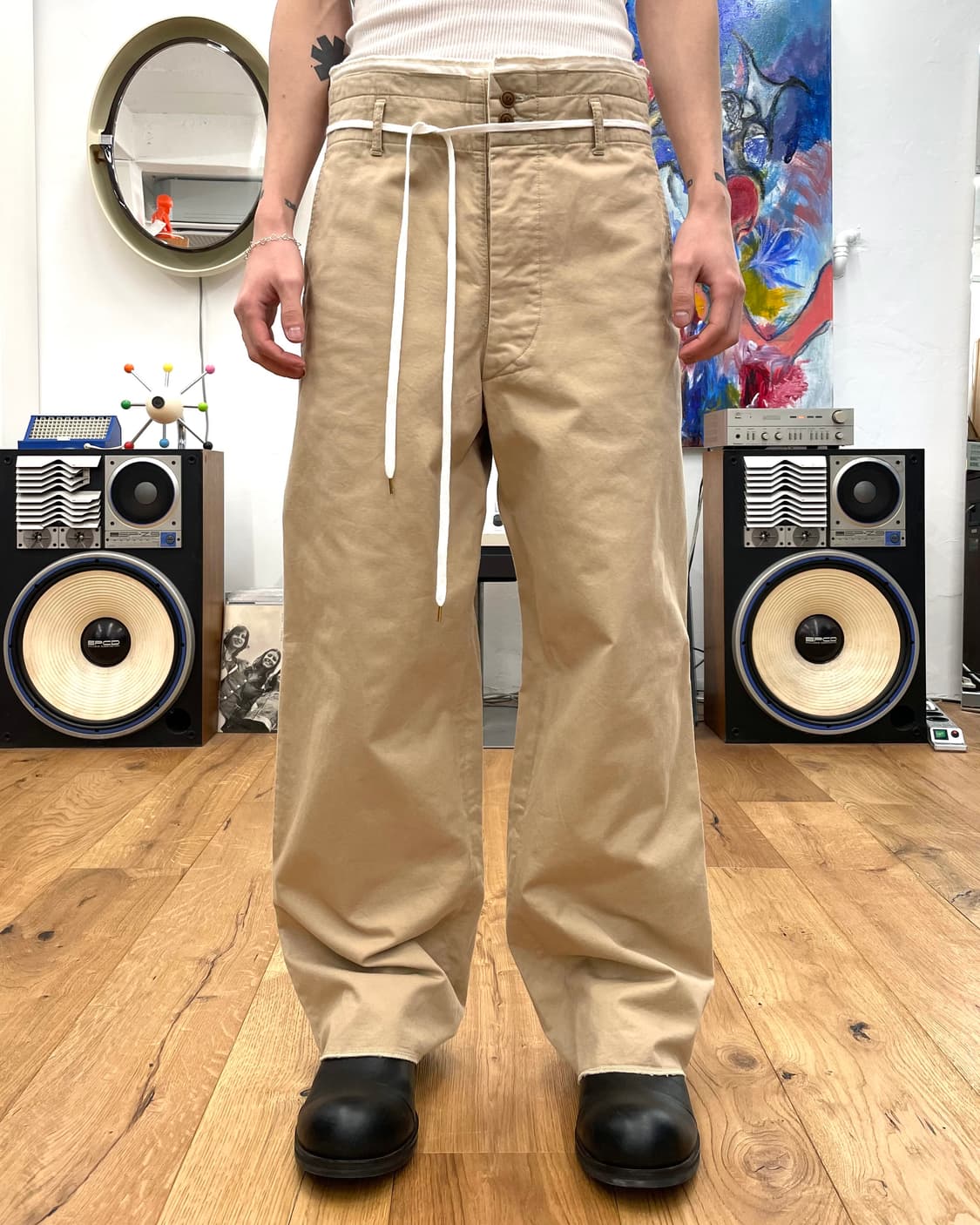 [S] 사스콰치패브릭스 스트랩 와이드 팬츠 상품이미지1