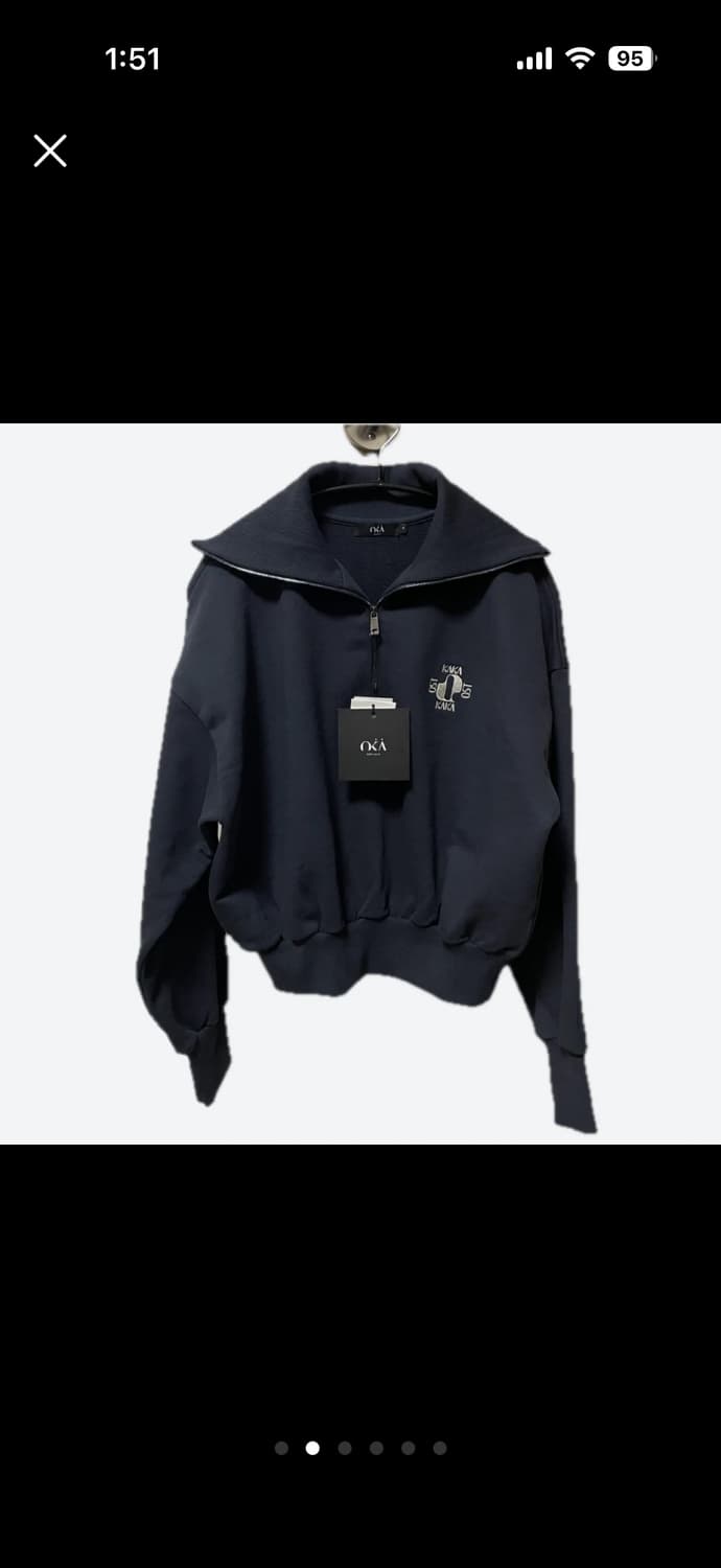 (새상품) 오스트카카 반집업 맨투맨 상품이미지2