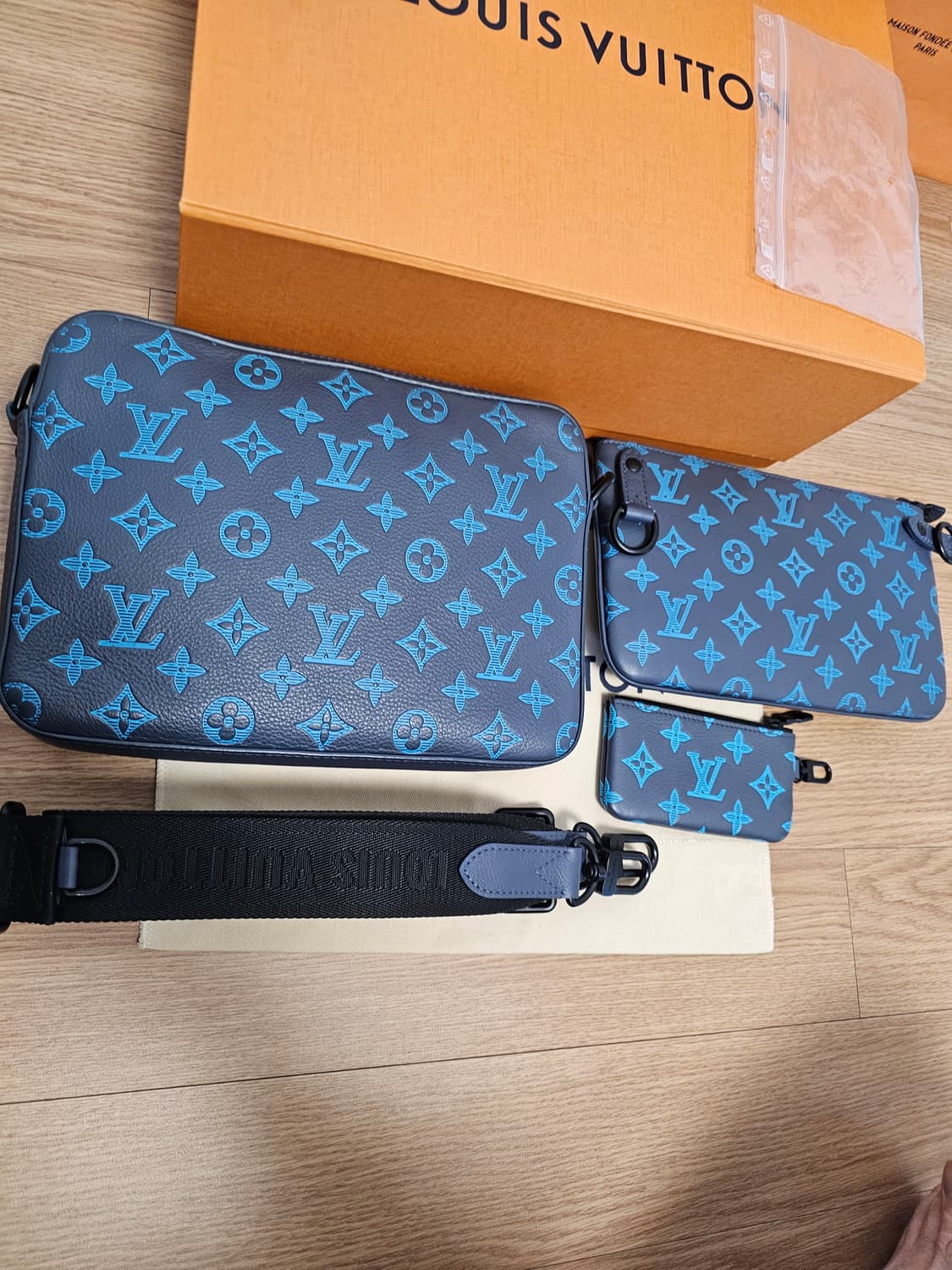 루이비통 올레더 쉐도우 트리오 메신저 크로스백 신형 리버블루 상품이미지7