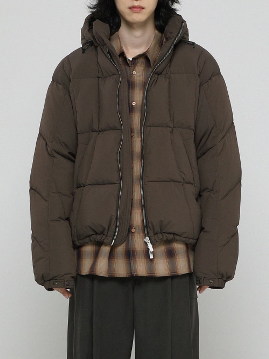 비긴202 에이트 헤비 다운 점퍼 + 셔츠 상품이미지1