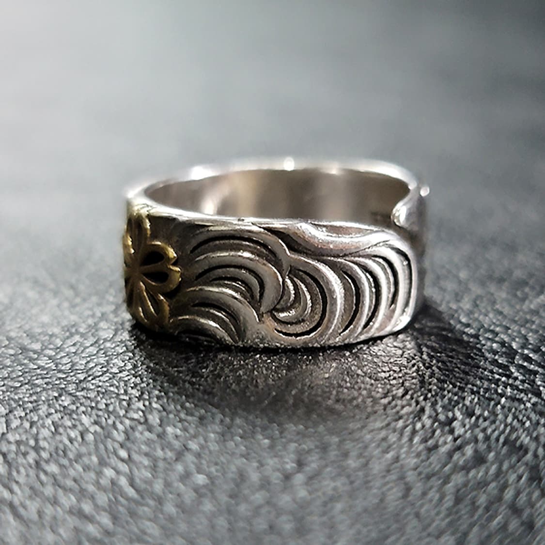 Avara 실버 남자 엔틱 빈티지 명품 고대 연꽃 반지 상품이미지4