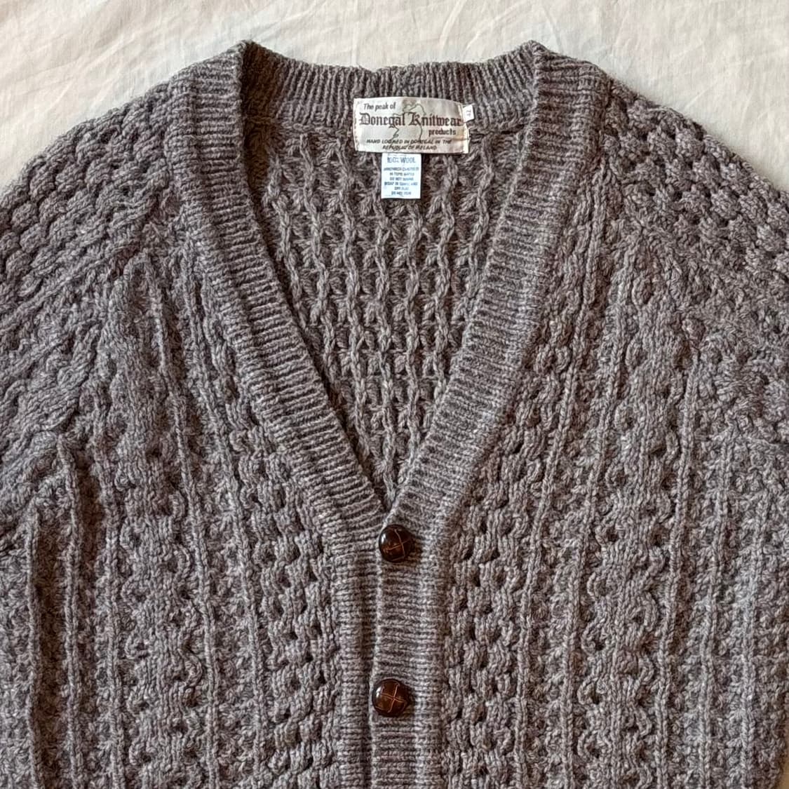 [100-102] 80s Ireland 도네갈 니트웨어 울 아란 니트 상품이미지2